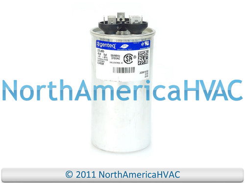 Capcom GE Genteq Capacitor Dual Run Round 45/5 uf MFD 370 Volt VAC